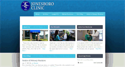 Desktop Screenshot of jonesboroclinic.com