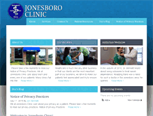 Tablet Screenshot of jonesboroclinic.com